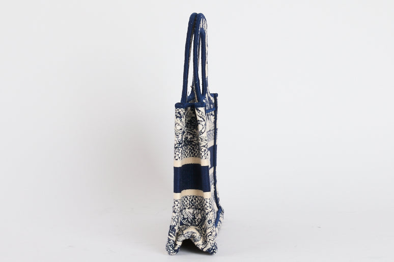 DIOR - Mini Book Tote Handbag in Toile de Jouy - Handbag 