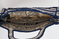 DIOR - Mini Book Tote Handbag in Toile de Jouy - Handbag 