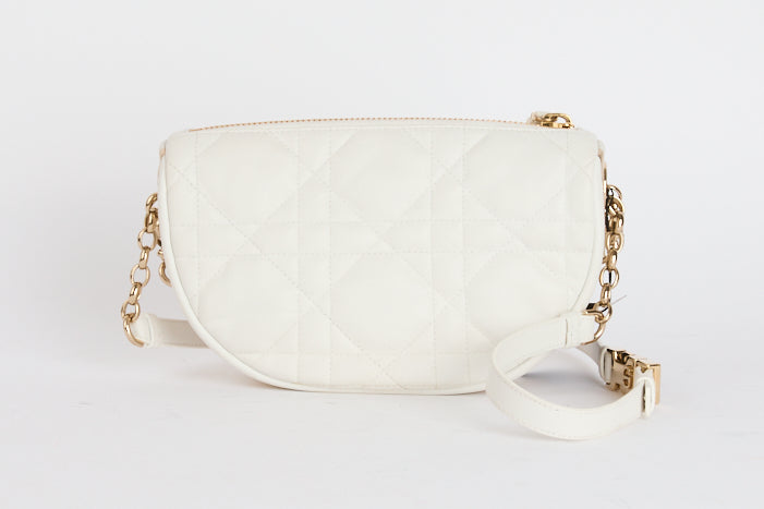 DIOR - Sac à main Vibe Small Hobo cuir Blanc - Hand Bag