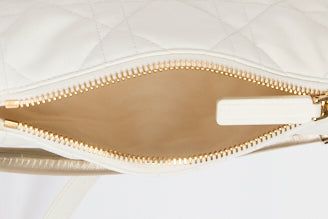 DIOR - Sac à main Vibe Small Hobo cuir Blanc - Hand Bag