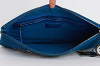 CHANEL - Pochette La Pausa Toile bleu - Clutch Pouch