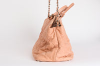 CHANEL - Sac à main Tote rose Logo CC toile rose - Hand bag