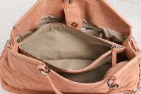 CHANEL - Sac à main Tote rose Logo CC toile rose - Hand bag