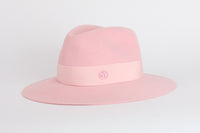 MAISON MICHEL - Chapeau Virginie laine Rose Taille M - Hat