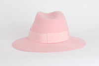 MAISON MICHEL - Chapeau Virginie laine Rose Taille M - Hat