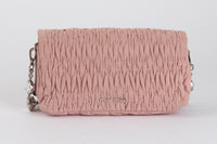 MIU MIU - Pochette Matelassé Toile Nappa Crystal Rose - Bag