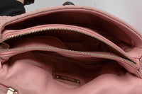 MIU MIU - Pochette Matelassé Toile Nappa Crystal Rose - Bag