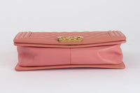 CHANEL - Sac Bandoulière Boy Caviar Rose - Hand Bag