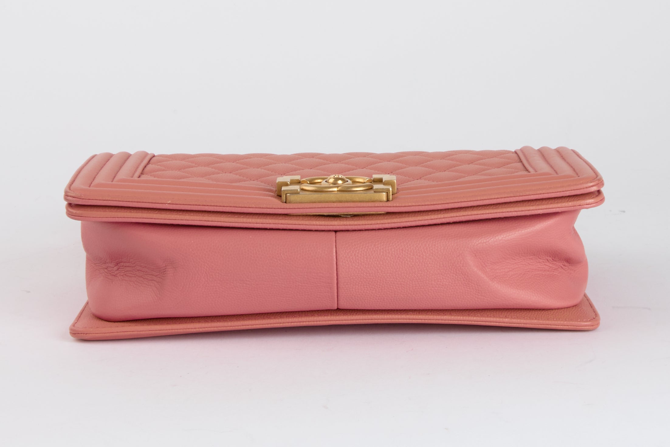 CHANEL - Sac Bandoulière Boy Caviar Rose - Hand Bag