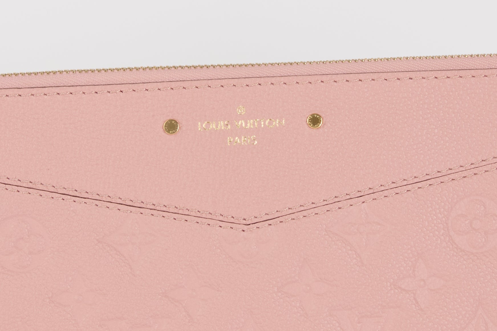 LOUIS VUITTON - Pochette Daily Pouch cuir Monogram Empreinte Rose - Pouch Bag