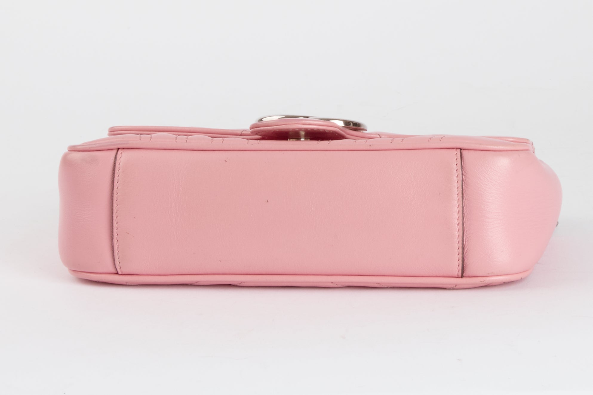 GUCCI - Sac bandoulière Marmont PM Cuir rose - Hand bag