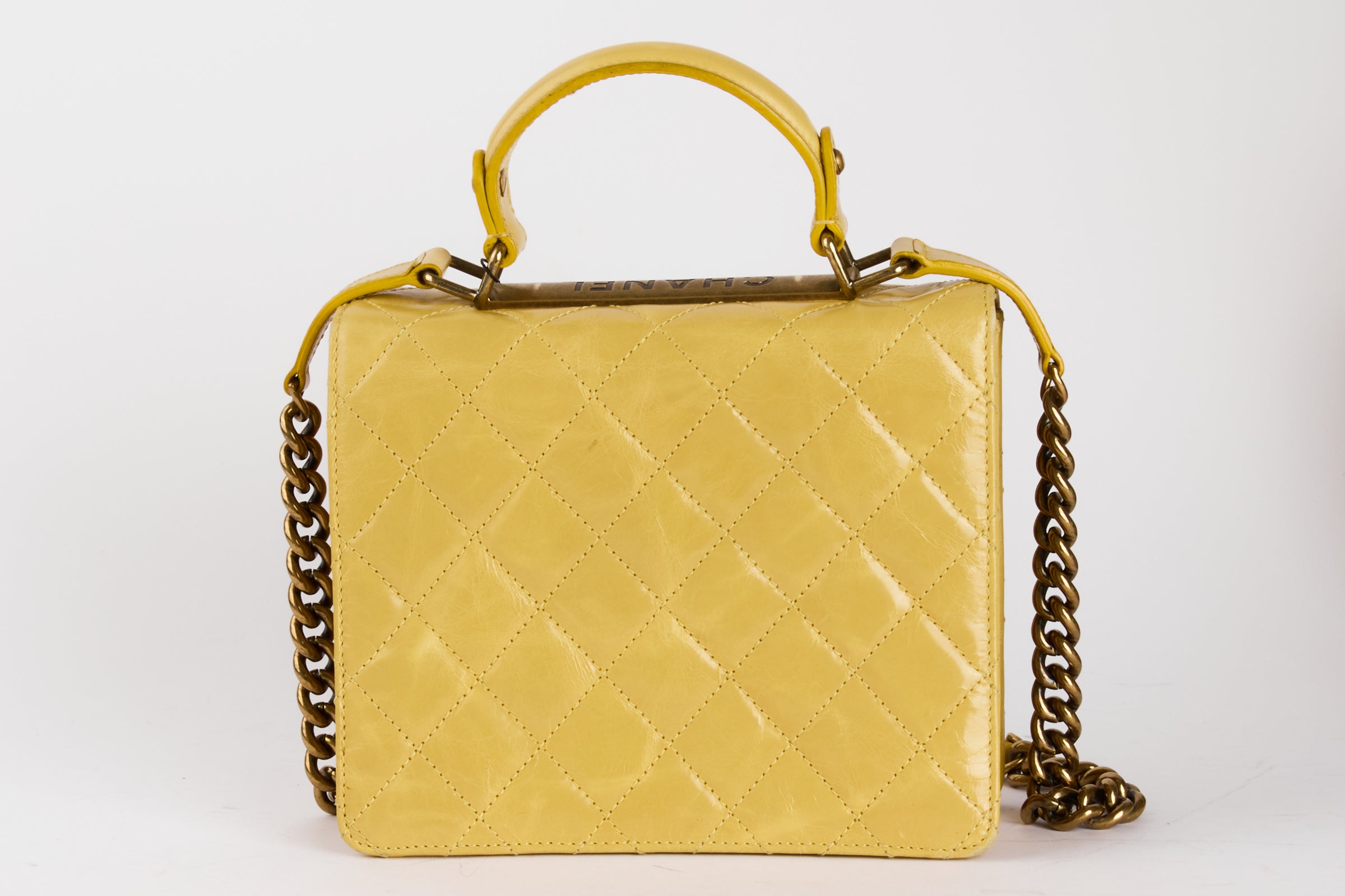 CHANEL - Sac à main 2.55 Shoulder cuir Jaune - Hand bag