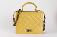 CHANEL - Sac à main 2.55 Shoulder cuir Jaune - Hand bag