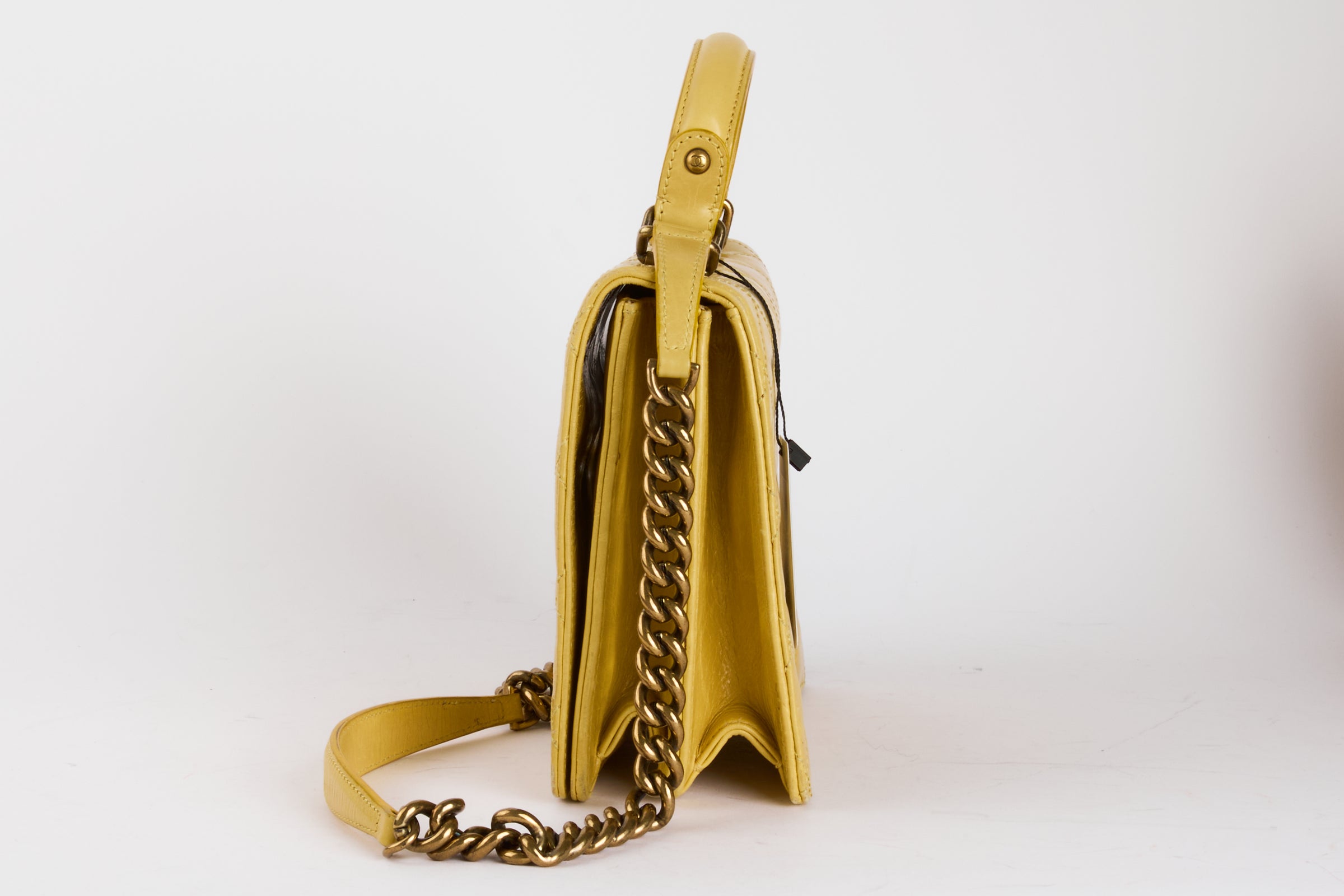 CHANEL - Sac à main 2.55 Shoulder cuir Jaune - Hand bag