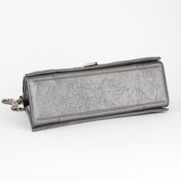 BALENCIAGA - Crush Medium shoulder bag with gray chain leather - Handbag 