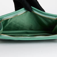 CHANEL - Pochette Tweed Vert - Pouch