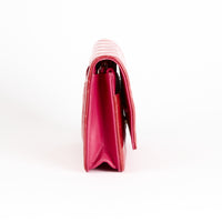 CHANEL - Sac bandoulière Wallet on Chain cuir vernis rose - Hand bag