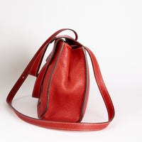 HERMES - Sac bandoulière Alzan cuir Togo rouge - Hand bag