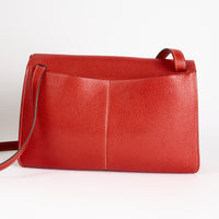 HERMES - Sac bandoulière Alzan cuir Togo rouge - Hand bag