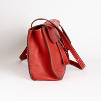 HERMES - Sac bandoulière Alzan cuir Togo rouge - Hand bag