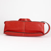HERMES - Sac bandoulière Alzan cuir Togo rouge - Hand bag