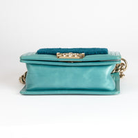 CHANEL - Sac bandoulière Boy PM Shearling Bleu - Hand Shoulder Bag