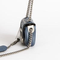 FENDI - Sac bandoulière FENDI Nano Baguette cuir bleu - Hand Bag