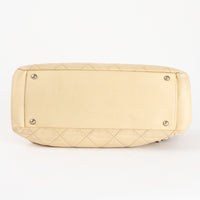 CHANEL - Sac à main Cabas Beige Caviar Logo cc - Hand Bag