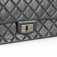 CHANEL - Sac bandoulière Jumbo 2.55 cuir gris - Hand Bag