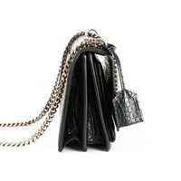 SAINT LAURENT - Sac à main Sunset cuir Embossé Crocodile noir - Hand Bag