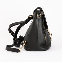 CHLOE - Sac à dos Faye cuir daim noir - Backpack Bag