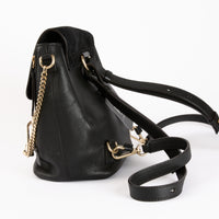 CHLOE - Sac à dos Faye cuir daim noir - Backpack Bag