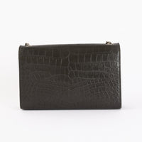 SAINT LAURENT - Sac Bandoulière Kate embossé gris - Hand Bag