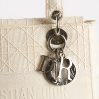 DIOR - Sac à main Lady D-Light toile Blanc - Hand Bag