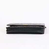 CHANEL - Sac bandoulière Wallet on Chain Boy vernis noir - Hand Bag