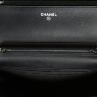CHANEL - Sac bandoulière Wallet on Chain Boy vernis noir - Hand Bag