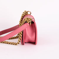 CHANEL - Sac bandoulière Boy Small cuir rose - Hand Shoulder Bag