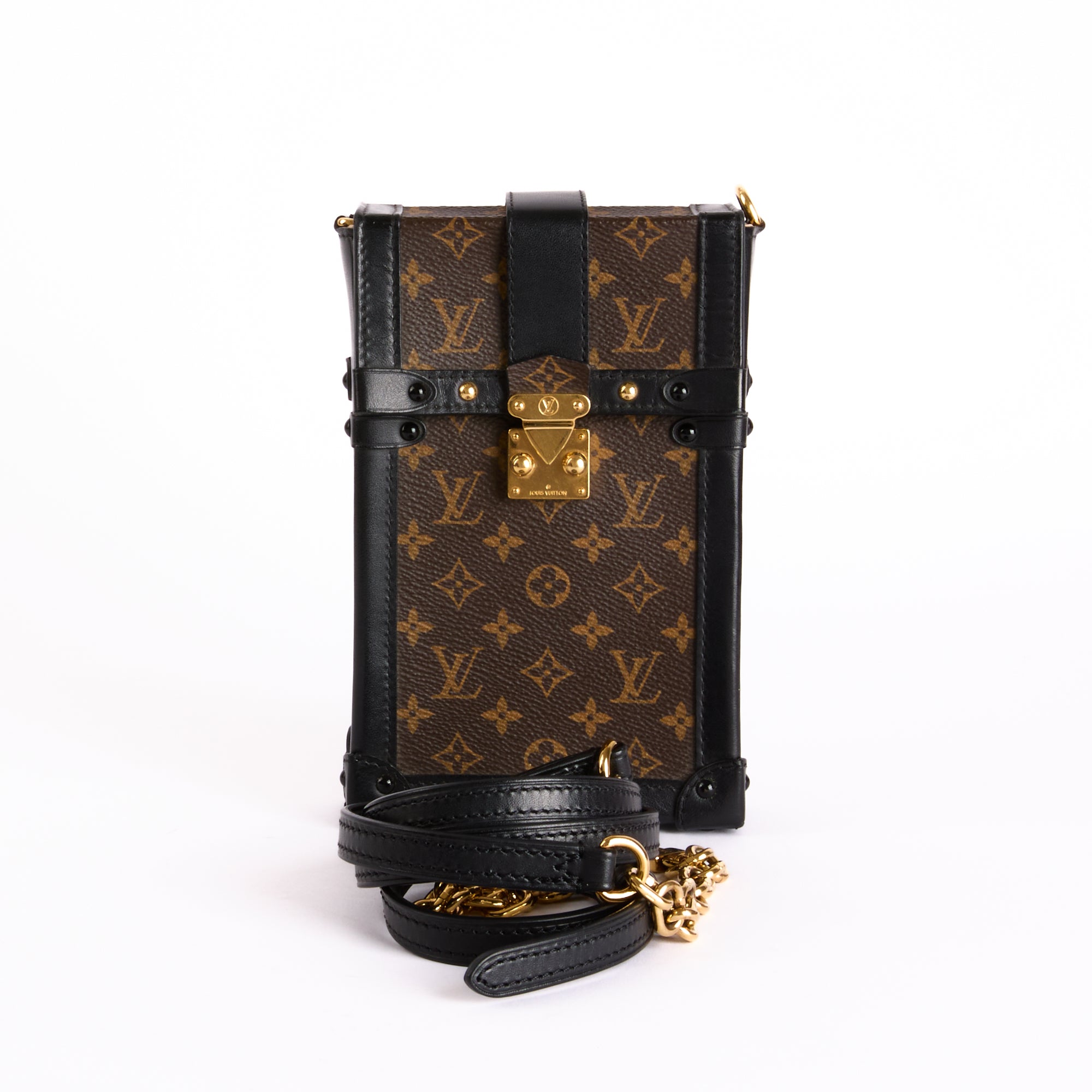 LOUIS VUITTON - Sac à main Trunk Vertical toile Monogram - Hand Bag