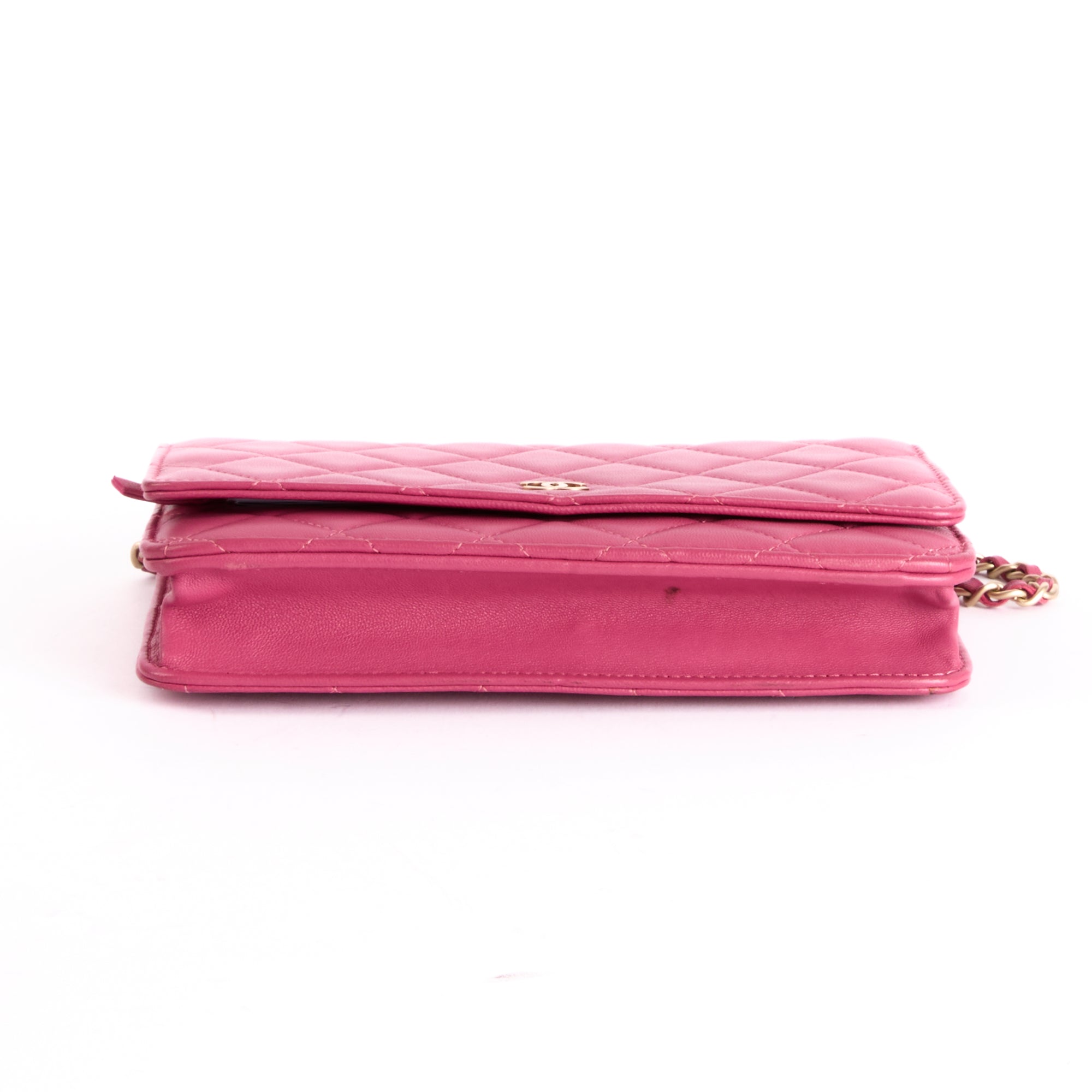 CHANEL - Sac bandoulière Wallet on Chain Classique cuir Rose - Shoulder Bag