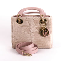 DIOR - Sac à main Mini Lady Dior fourrure - Hand Bag