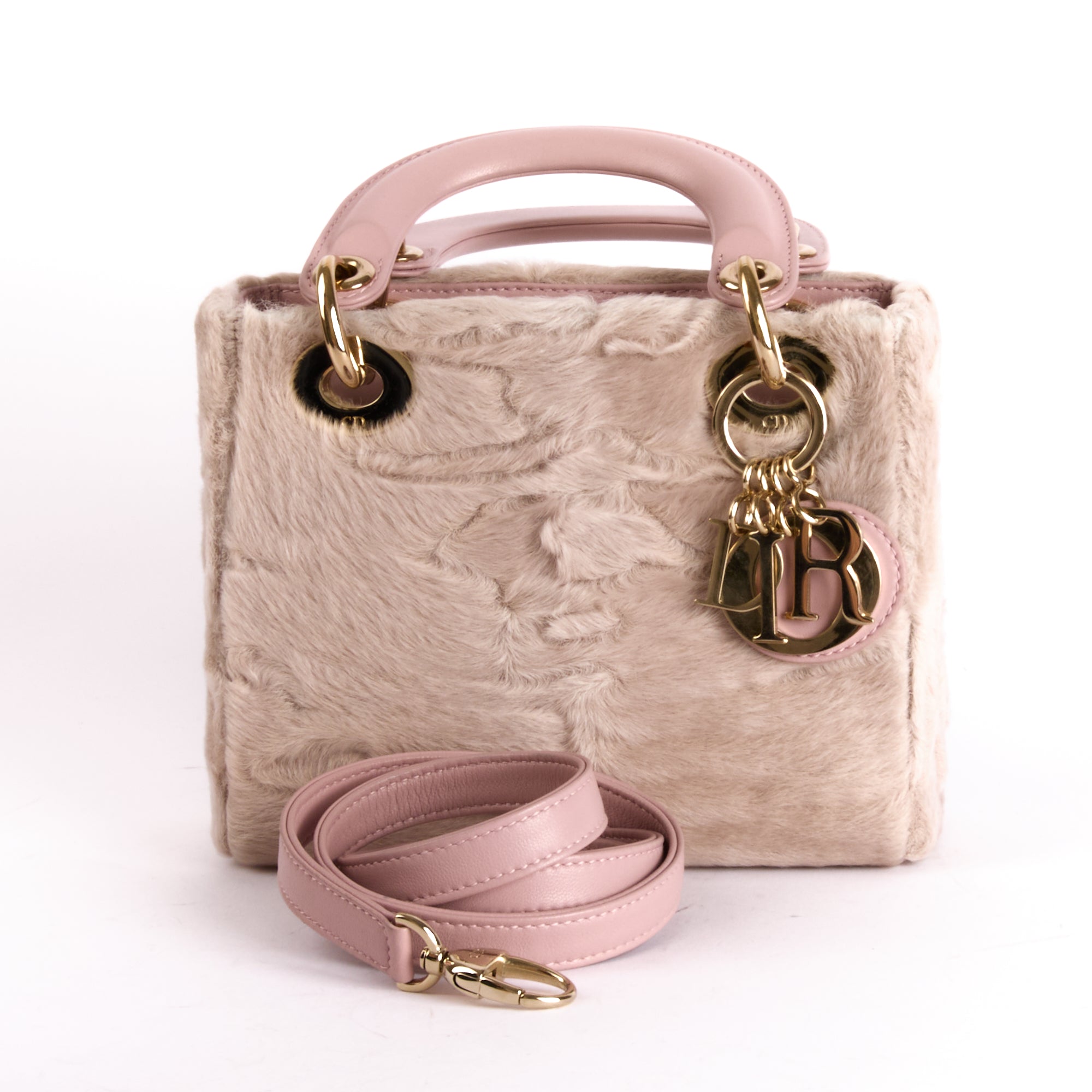 DIOR - Sac à main Mini Lady Dior fourrure - Hand Bag