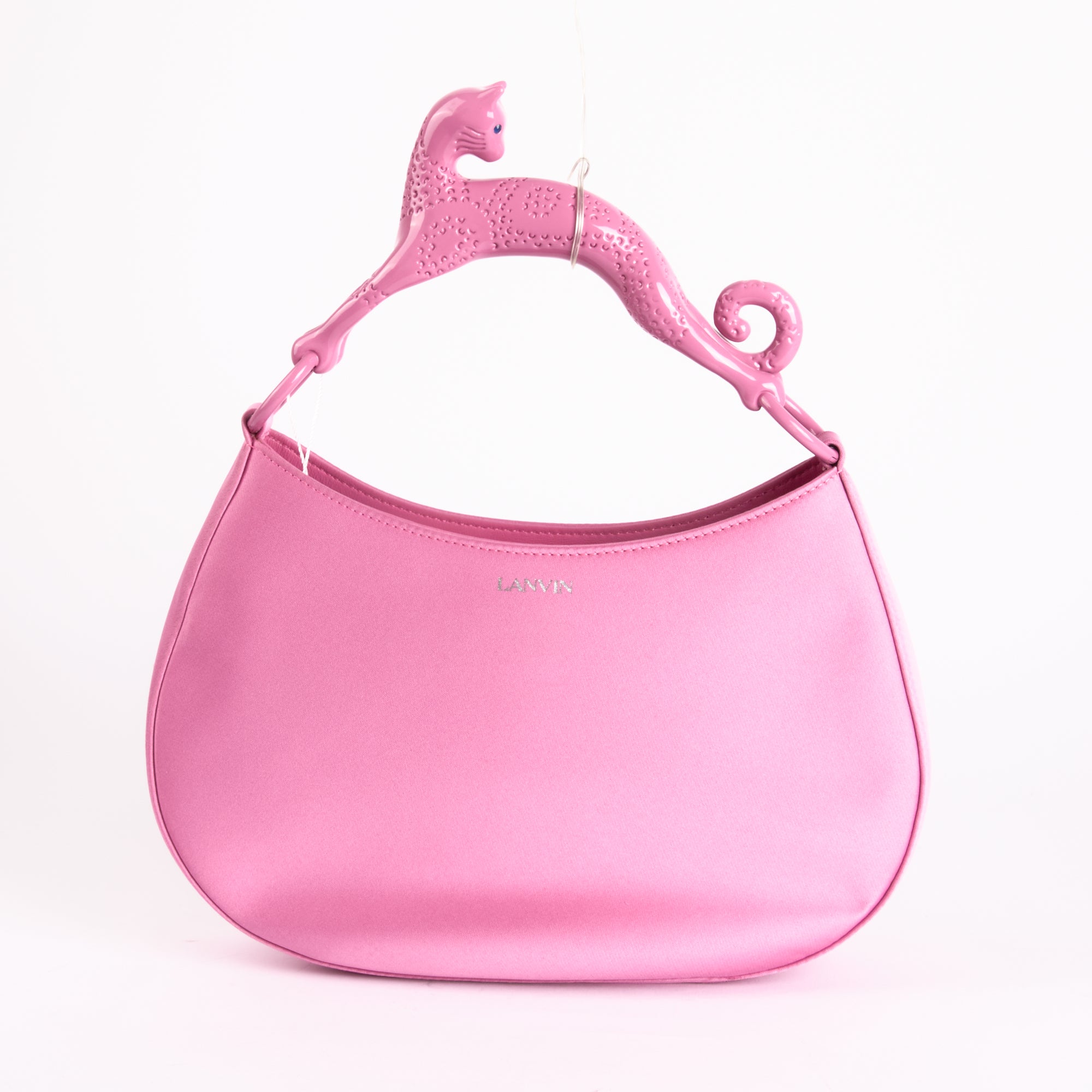 LANVIN - Sac à main Pencil Cat satin Rose - Hand bag