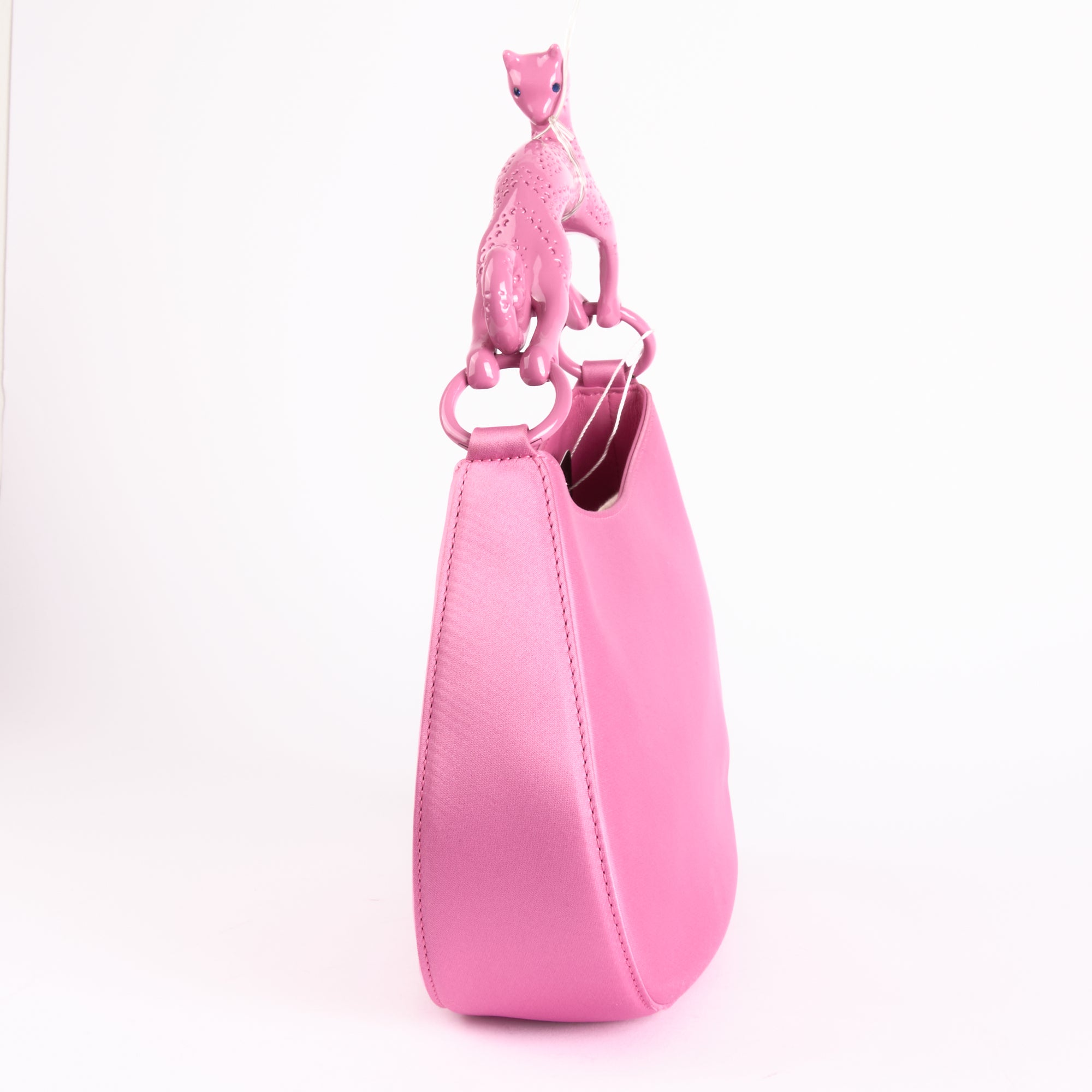 LANVIN - Sac à main Pencil Cat satin Rose - Hand bag
