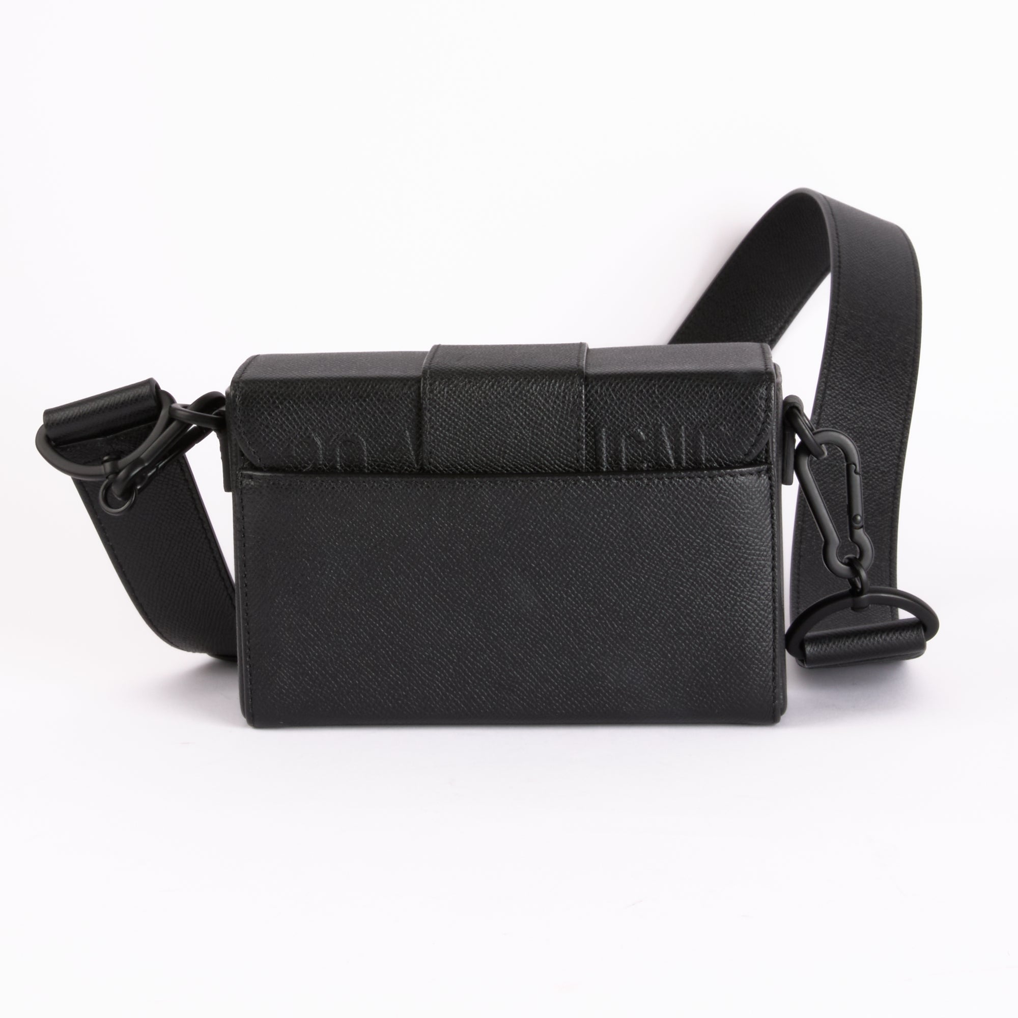 DIOR - Box 30 Montaigne Handbag in Black Leather - Hand and Shoulder Bag