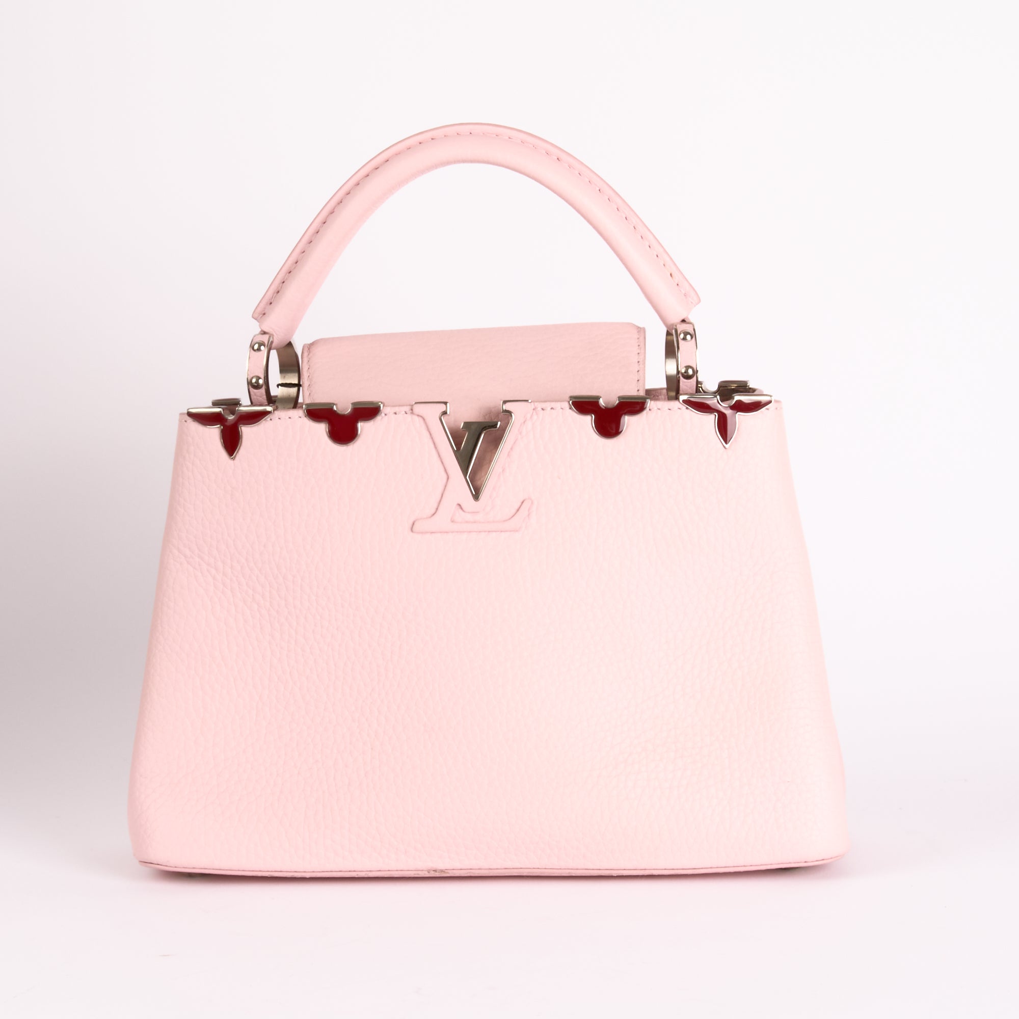 Louis Vuitton - Sac à main Capucines Medium Monogram Blossom cuir Rose - Hand Bag