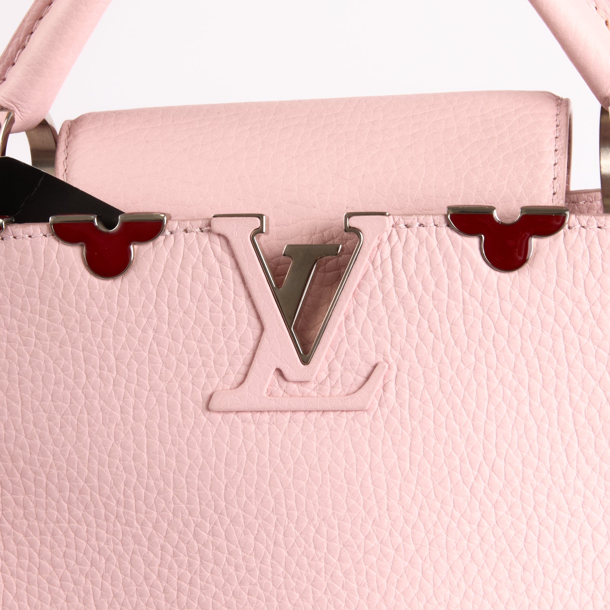 Louis Vuitton - Sac à main Capucines Medium Monogram Blossom cuir Rose - Hand Bag