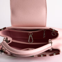 Louis Vuitton - Sac à main Capucines Medium Monogram Blossom cuir Rose - Hand Bag