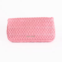 MIU MIU - Sac à main Matelassé Toile Nappa Crystal rose - Hand Bag