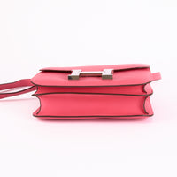HERMES - Sac à main Constance cuir Rose Azalée - Hand Shoulder Bag