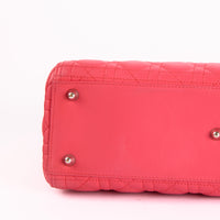 DIOR - Sac à main Large Lady Dior cuir Rose - Hand Bag